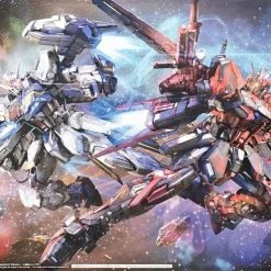 Bandai Gundam 1/100 MG Seed Aile Strike Gundam Ver. RM (Chine Red Color + Full Pack Set) Model Kit