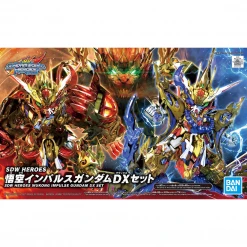 Bandai Gundam SDW #09 Gundam World Heroes Wukong Impulse Gundam DX Set Model Kit