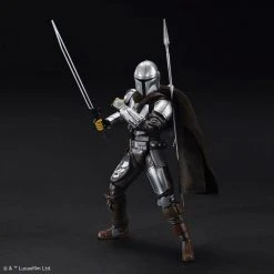 Bandai Star Wars 1/12 Scale The Mandalorian Beskar Armor (Silver Coating Ver.) Model Kit