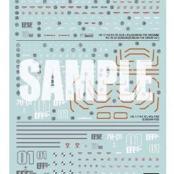 Bandai Gundam Decal #123 For 1/144 Mobile Suit Gundam The Origin Multiuse #4 MS Water Slide/Transfer Decals