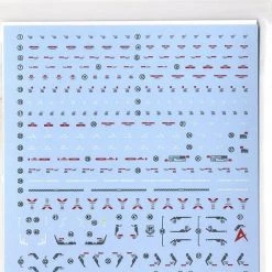 Bandai Gundam Decal #125 For RG 1/144 Nu V Gundam MS Water Slide/Transfer Decals