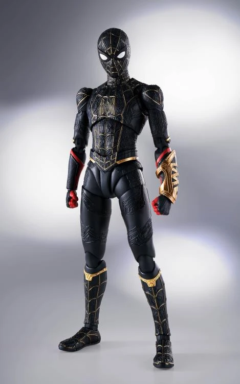 Bandai S.H. Figuarts Spiderman No Way Home Spider-Man Black And Gold Suit Action Figure (JP Ver) 4 Bandai S.H. Figuarts Spiderman No Way Home Spider-Man Black And Gold Suit Action Figure (JP Ver)