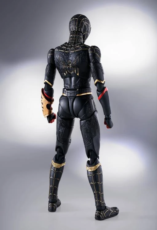 Bandai S.H. Figuarts Spiderman No Way Home Spider-Man Black And Gold Suit Action Figure (JP Ver) 5 Bandai S.H. Figuarts Spiderman No Way Home Spider-Man Black And Gold Suit Action Figure (JP Ver)
