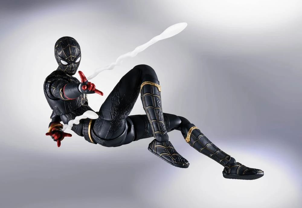 Bandai S.H. Figuarts Spiderman No Way Home Spider-Man Black And Gold Suit Action Figure (JP Ver) 6 Bandai S.H. Figuarts Spiderman No Way Home Spider-Man Black And Gold Suit Action Figure (JP Ver)