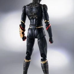 Bandai S.H. Figuarts Spiderman: No Way Home Spider-man Black And Gold Suit (Special Set) Action Figure S. H. Figuarts