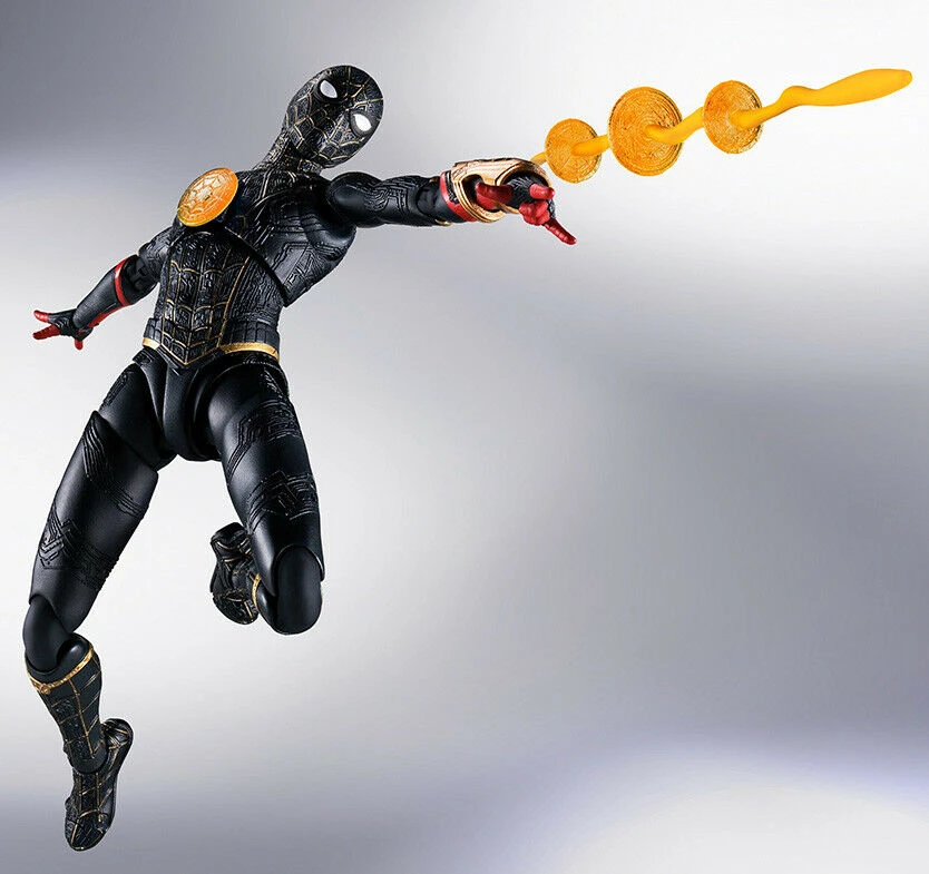 Bandai S.H. Figuarts Spiderman No Way Home Spider-Man Black And Gold Suit Action Figure (JP Ver) 3 Bandai S.H. Figuarts Spiderman No Way Home Spider-Man Black And Gold Suit Action Figure (JP Ver)