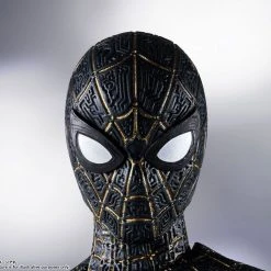 Bandai S.H. Figuarts Spiderman: No Way Home Spider-man Black And Gold Suit (Special Set) Action Figure S. H. Figuarts 22 Bandai S.H. Figuarts Spiderman: No Way Home Spider-man Black And Gold Suit (Special Set) Action Figure S. H. Figuarts