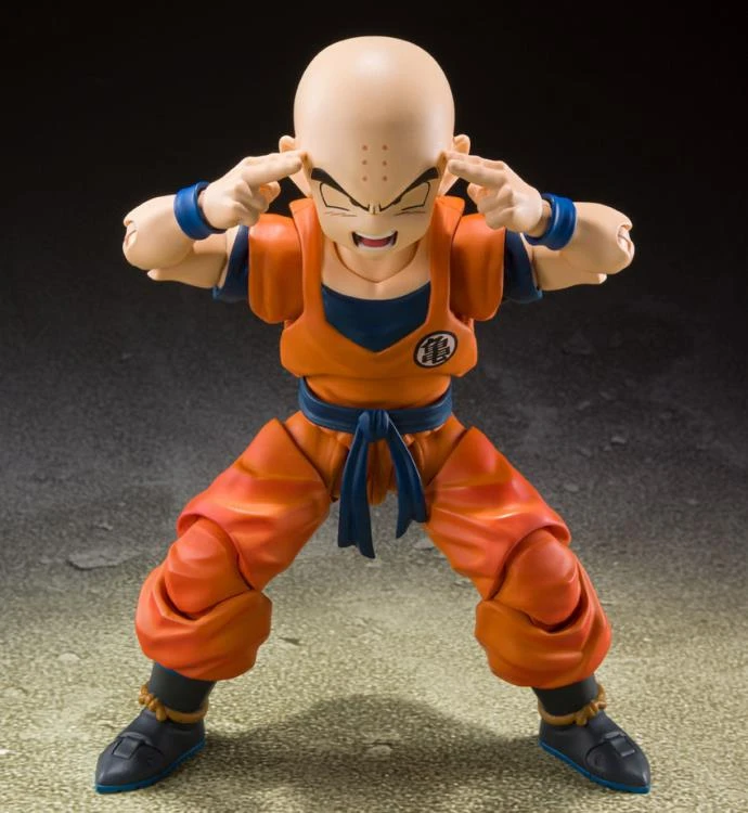 Bandai S.H. Figuarts Dragon Ball Z Krillin Earth's Strongest Man Action Figure S. H. Figuarts 8 Bandai S.H. Figuarts Dragon Ball Z Krillin Earth's Strongest Man Action Figure S. H. Figuarts