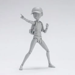 Bandai S.H. Figuarts Man Boy Male Body Kun (Ken Sugimori Edition ) DX Gray Action Figure