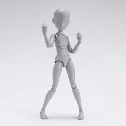 Bandai S.H. Figuarts Woman Girl Female Body Chan (Ken Sugimori Edition ) DX Gray Action Figure S. H. Figuarts