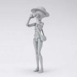 Bandai S.H. Figuarts Woman Girl Female Body Chan (Ken Sugimori Edition ) DX Gray Action Figure S. H. Figuarts