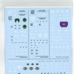 Bandai Gundam Decal #128 For HG 1/144 Mobile Suit Gundam 00 The Movie Multiuse #2 Water Slide/Transfer Decals