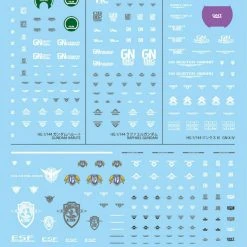 Bandai Gundam Decal #128 For HG 1/144 Mobile Suit Gundam 00 The Movie Multiuse #2 Water Slide/Transfer Decals