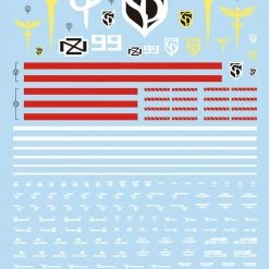 Bandai Gundam Decal #129 For HGUC 1/144 Nightingale Water Slide/Transfer Decals