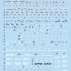 Bandai Gundam Decal #130 For RG 1/144 Force Impulse Gundam Water Slide/Transfer Decals