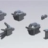 Bandai Gundam Builder Parts HD 1/144 MS Hand 01 EFSF Dark Gray BPHD-37 Model Kit