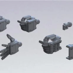 Bandai Gundam Builder Parts HD 1/144 MS Hand 01 EFSF Dark Gray BPHD-37 Model Kit