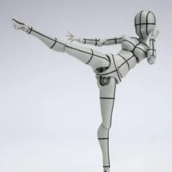 Bandai S.H. Figuarts Woman Female Body Chan (Yabuki Kentaro Ver.) Wireframe Gray Color Ver. Action Figure