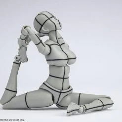 Bandai S.H. Figuarts Woman Female Body Chan (Yabuki Kentaro Ver.) Wireframe Gray Color Ver. Action Figure