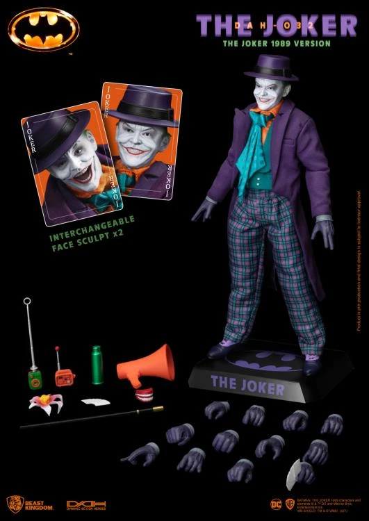 Beast Kingdom Dynamic 8ction Heroes 1/9 Batman 1989 The Joker Scale Figure DAH-032 3 Beast Kingdom Dynamic 8ction Heroes 1/9 Batman 1989 The Joker Scale Figure DAH-032