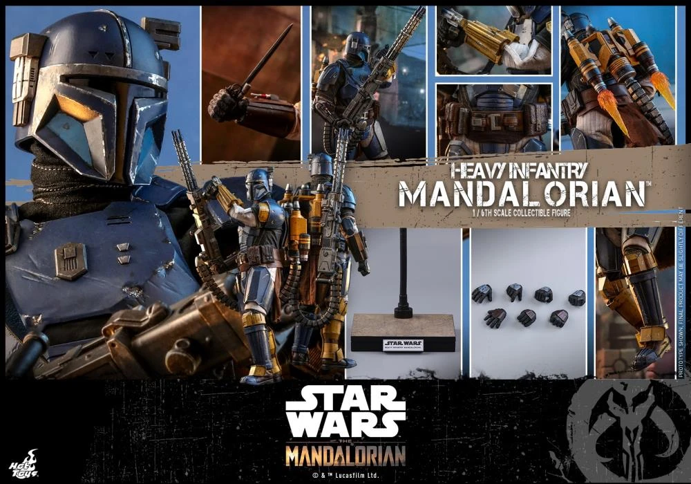 Hot Toys 1/6 Star Wars The Mandalorian Heavy Armor Mandalorian Sixth Scale Figure TMS010 3 Hot Toys 1/6 Star Wars The Mandalorian Heavy Armor Mandalorian Sixth Scale Figure TMS010