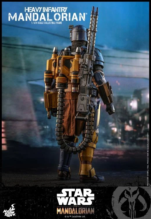 Hot Toys 1/6 Star Wars The Mandalorian Heavy Armor Mandalorian Sixth Scale Figure TMS010 6 Hot Toys 1/6 Star Wars The Mandalorian Heavy Armor Mandalorian Sixth Scale Figure TMS010