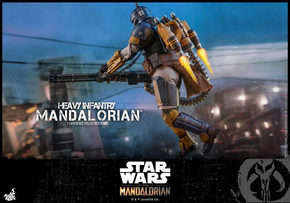 Hot Toys 1/6 Star Wars The Mandalorian Heavy Armor Mandalorian Sixth Scale Figure TMS010 9 Hot Toys 1/6 Star Wars The Mandalorian Heavy Armor Mandalorian Sixth Scale Figure TMS010