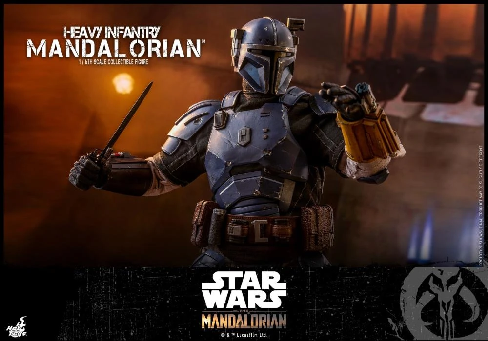 Hot Toys 1/6 Star Wars The Mandalorian Heavy Armor Mandalorian Sixth Scale Figure TMS010 10 Hot Toys 1/6 Star Wars The Mandalorian Heavy Armor Mandalorian Sixth Scale Figure TMS010