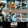 Hot Toys 1/6 The Mandalorian Scout Trooper And Speeder Bike Scale Figure TMS017