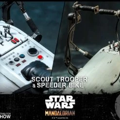 Hot Toys 1/6 The Mandalorian Scout Trooper And Speeder Bike Scale Figure TMS017
