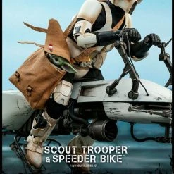Hot Toys 1/6 The Mandalorian Scout Trooper And Speeder Bike Scale Figure TMS017