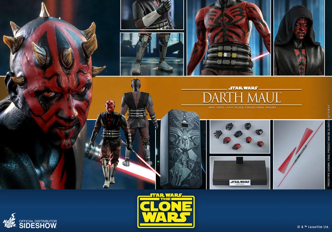 Hot Toys 1/6 Star Wars: The Clone Wars Darth Maul TMS024 Sixth Scale Figure 3 Hot Toys 1/6 Star Wars: The Clone Wars Darth Maul TMS024 Sixth Scale Figure