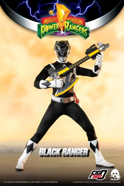 ThreeZero FigZero 1/6 Mighty Morphin Power Rangers Black Ranger Sixth Scale Figure 8 ThreeZero FigZero 1/6 Mighty Morphin Power Rangers Black Ranger Sixth Scale Figure