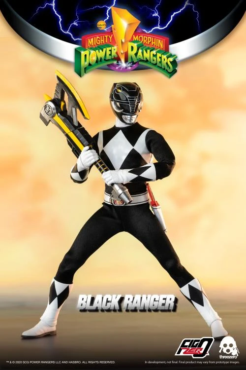 ThreeZero FigZero 1/6 Mighty Morphin Power Rangers Black Ranger Sixth Scale Figure 7 ThreeZero FigZero 1/6 Mighty Morphin Power Rangers Black Ranger Sixth Scale Figure