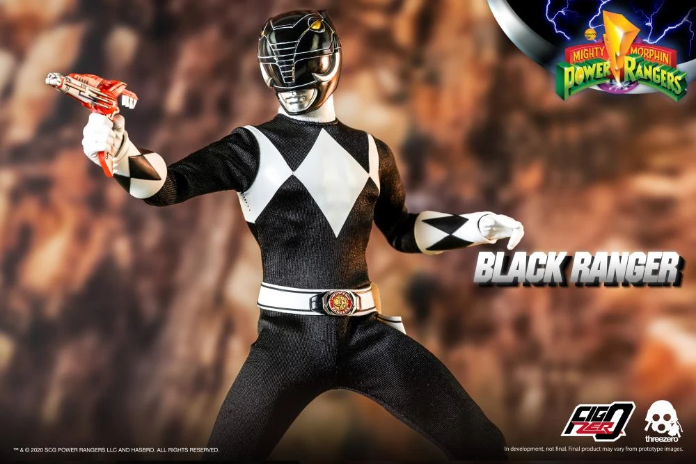 ThreeZero FigZero 1/6 Mighty Morphin Power Rangers Black Ranger Sixth Scale Figure 5 ThreeZero FigZero 1/6 Mighty Morphin Power Rangers Black Ranger Sixth Scale Figure