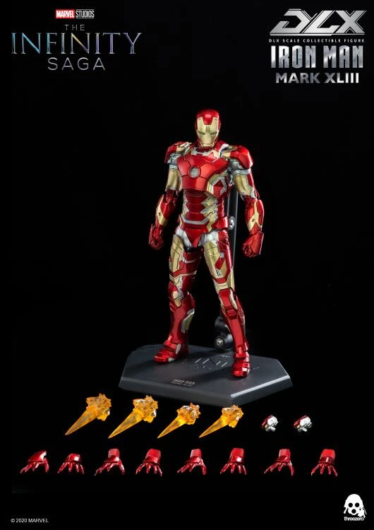 ThreeZero 1/12 Avengers: Age Of Ultron Infinity Saga Iron Man Mark XLIII 43 DLX Scale Figure Transformers Others 3 ThreeZero 1/12 Avengers: Age Of Ultron Infinity Saga Iron Man Mark XLIII 43 DLX Scale Figure Transformers Others