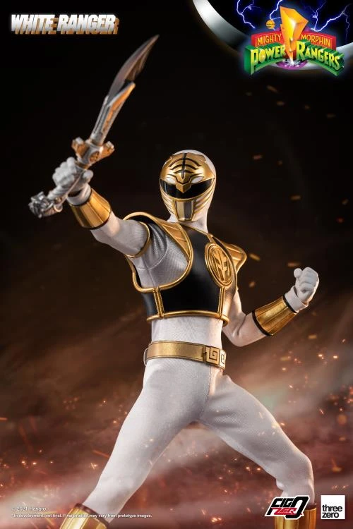 ThreeZero FigZero 1/6 Mighty Morphin Power Rangers White Ranger Sixth Scale Figure 9 ThreeZero FigZero 1/6 Mighty Morphin Power Rangers White Ranger Sixth Scale Figure