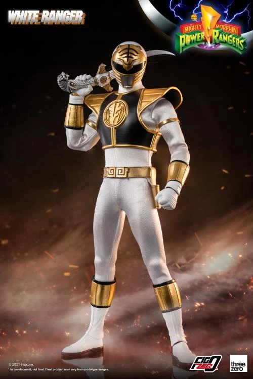 ThreeZero FigZero 1/6 Mighty Morphin Power Rangers White Ranger Sixth Scale Figure 8 ThreeZero FigZero 1/6 Mighty Morphin Power Rangers White Ranger Sixth Scale Figure