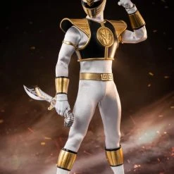 ThreeZero FigZero 1/6 Mighty Morphin Power Rangers White Ranger Sixth Scale Figure 14 ThreeZero FigZero 1/6 Mighty Morphin Power Rangers White Ranger Sixth Scale Figure