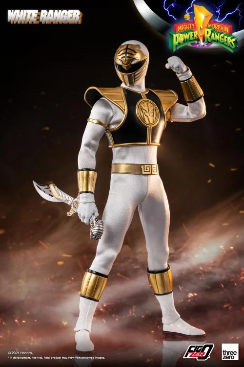 ThreeZero FigZero 1/6 Mighty Morphin Power Rangers White Ranger Sixth Scale Figure 7 ThreeZero FigZero 1/6 Mighty Morphin Power Rangers White Ranger Sixth Scale Figure