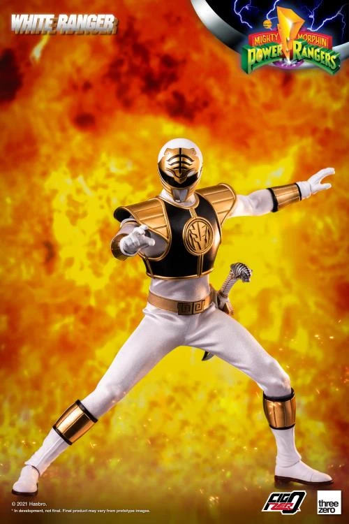 ThreeZero FigZero 1/6 Mighty Morphin Power Rangers White Ranger Sixth Scale Figure 4 ThreeZero FigZero 1/6 Mighty Morphin Power Rangers White Ranger Sixth Scale Figure