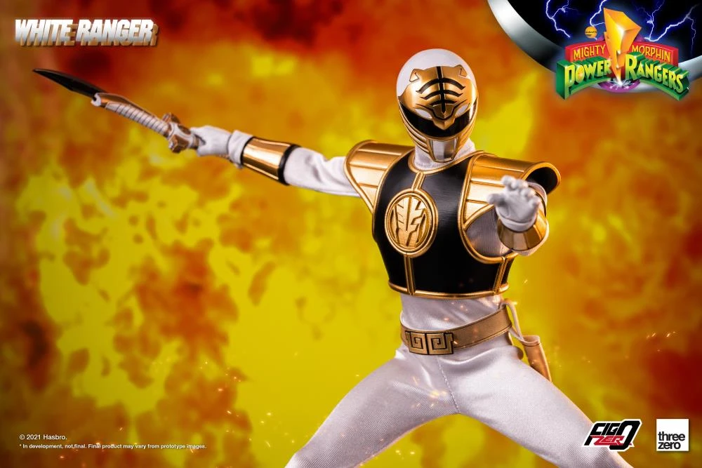 ThreeZero FigZero 1/6 Mighty Morphin Power Rangers White Ranger Sixth Scale Figure 5 ThreeZero FigZero 1/6 Mighty Morphin Power Rangers White Ranger Sixth Scale Figure