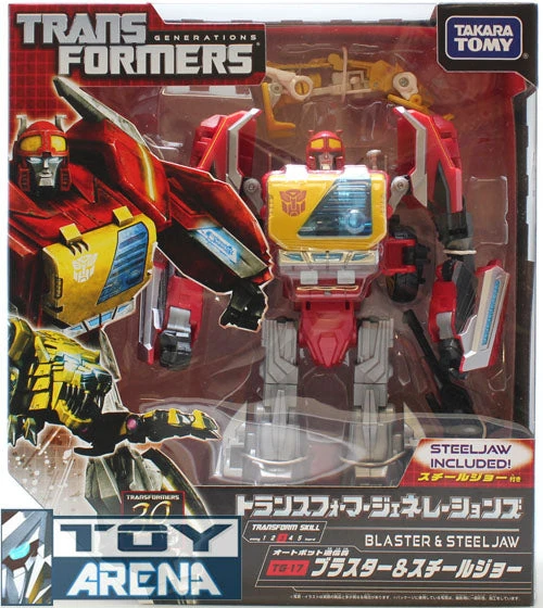 Takara Tomy Transformers Generations TG-17 Blaster & Steeljaw Fall Of Cybertron Action Figure 4 Takara Tomy Transformers Generations TG-17 Blaster & Steeljaw Fall Of Cybertron Action Figure