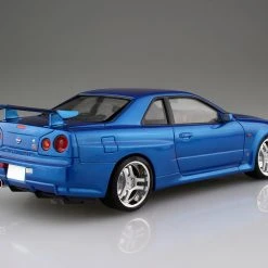 Initial D Model Kits Aoshima 1/24 Initial D #09 Hoshino Kozo BNR34 Skyline GT-R Model Kit