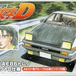 Aoshima 1/24 Initial D #01 Takumi Fujiwara Toyota AE86 Trueno (Project D Ver.) Model Kit