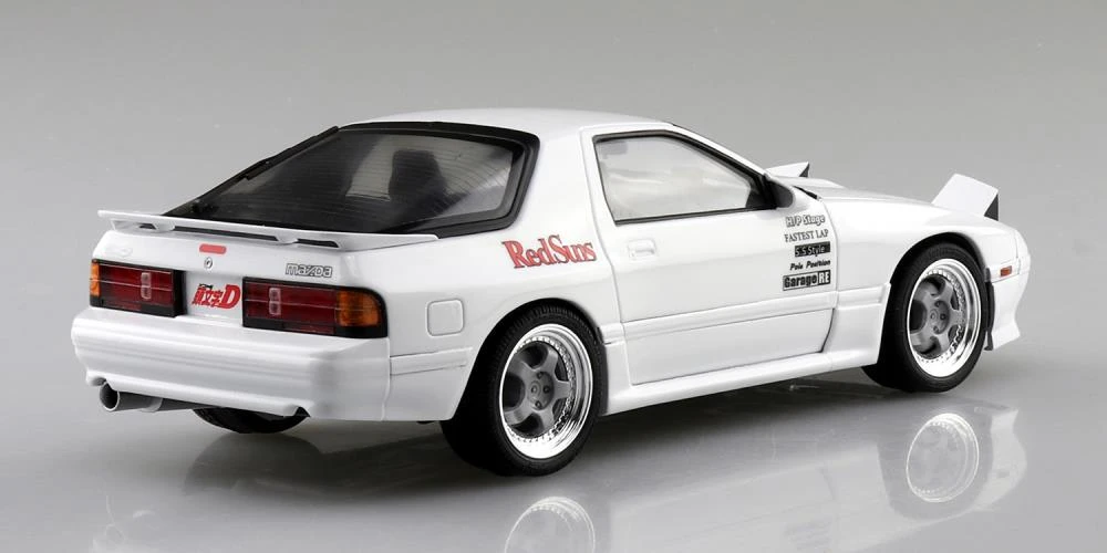 Aoshima 1/24 Initial D #03 Keisuke Takahashi Mazda FC3S RX-7 (Akina Battle Ver.) Model Kit 4 Aoshima 1/24 Initial D #03 Keisuke Takahashi Mazda FC3S RX-7 (Akina Battle Ver.) Model Kit