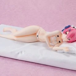Kadokawa 1/7 Re: Zero -Starting Life In Another World- Ram Sleep Sharing Ver Scale Statue Figure PVC