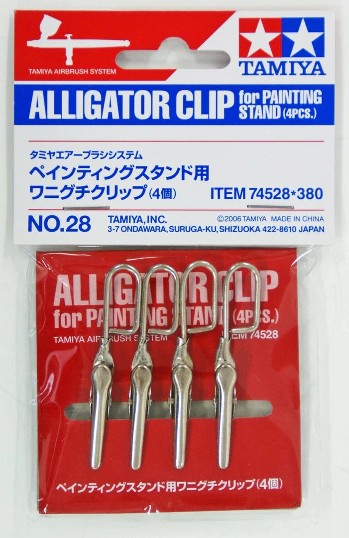Tamiya Alligator Clip For Painting Stand (4 Pcs) For Model Kit 4 Tamiya Alligator Clip For Painting Stand (4 Pcs) For Model Kit