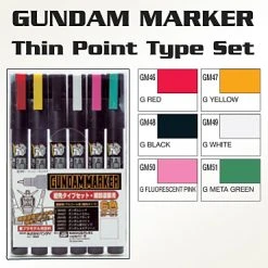 GSI Gundam Marker HG MG RG PG GMS110 Gunda Fine Tip Marker Set