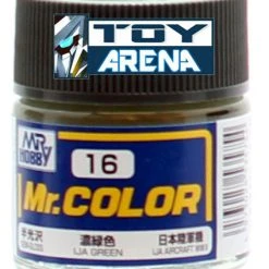 Mr. Hobby Mr. Color C16 Semi-Gloss IJA Green 10ml Bottle